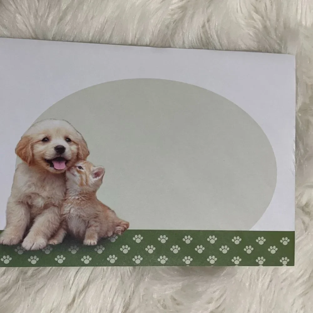 6 birthday card bundle cuddly puppy/kitten with matching print envelopes